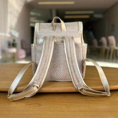 Kit Baby 5 Personalizado - Palha Ouro | Borboleta - Inclui Bolsa Personalizável